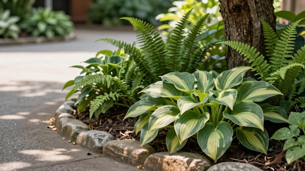plant filled driveway island guide