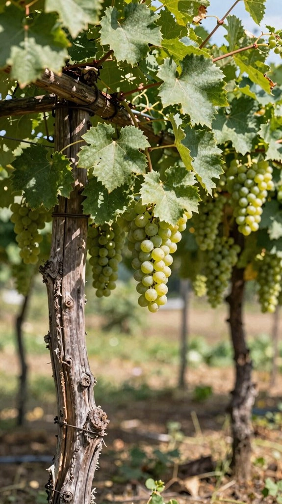 plant grapes right after setup