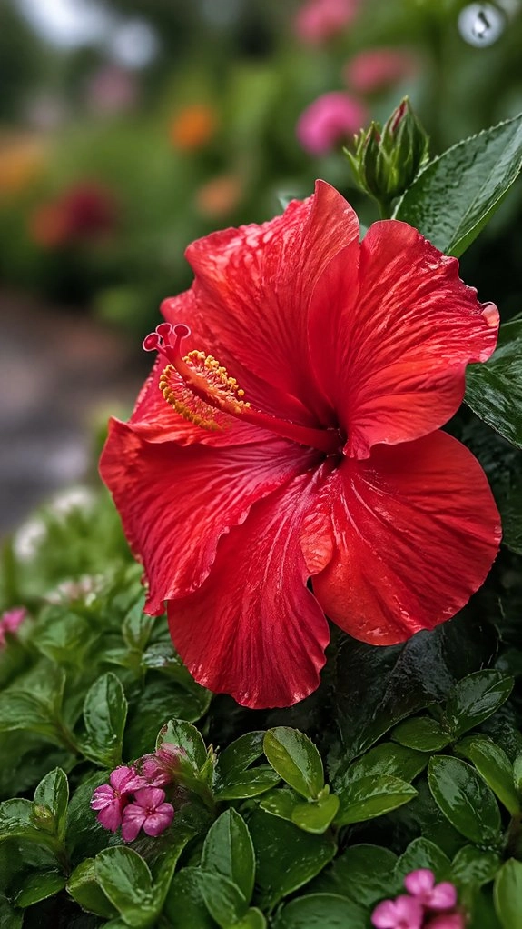 pollinator friendly low border hibiscus
