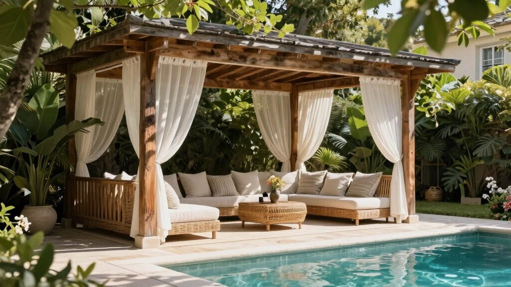 poolside resort gazebo retreat