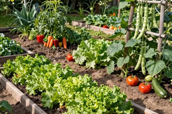 productive beautiful vegetable garden