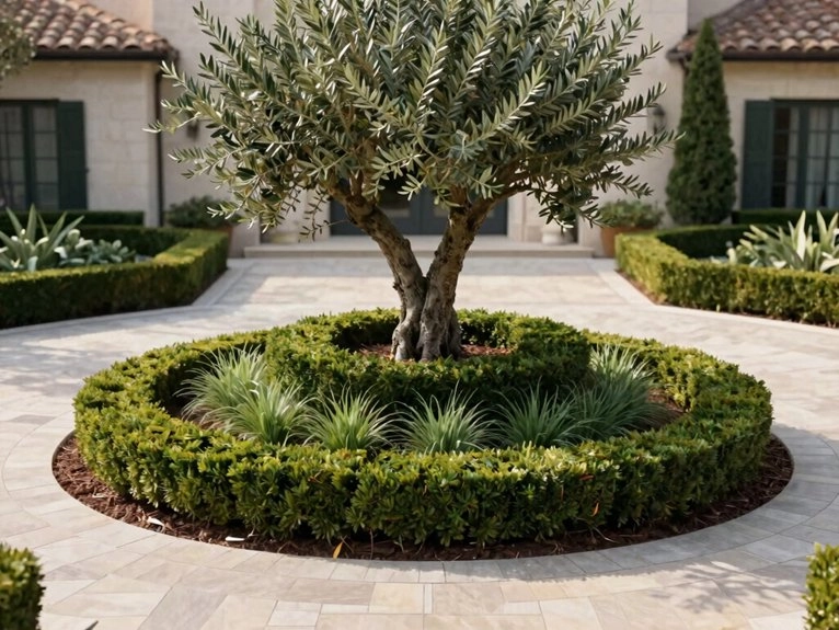 proportioned layered focal island