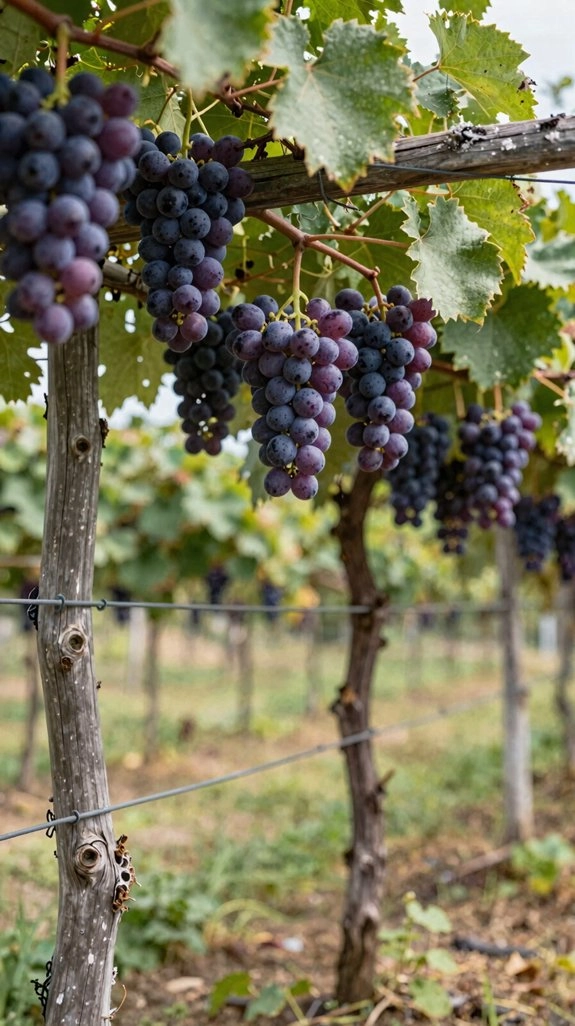 prune vines for trellis control