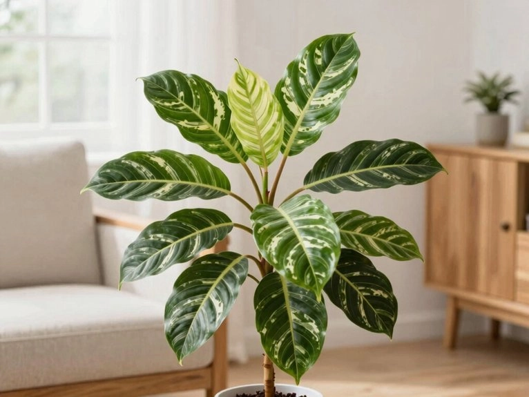 rattlesnake calathea patterned humid care