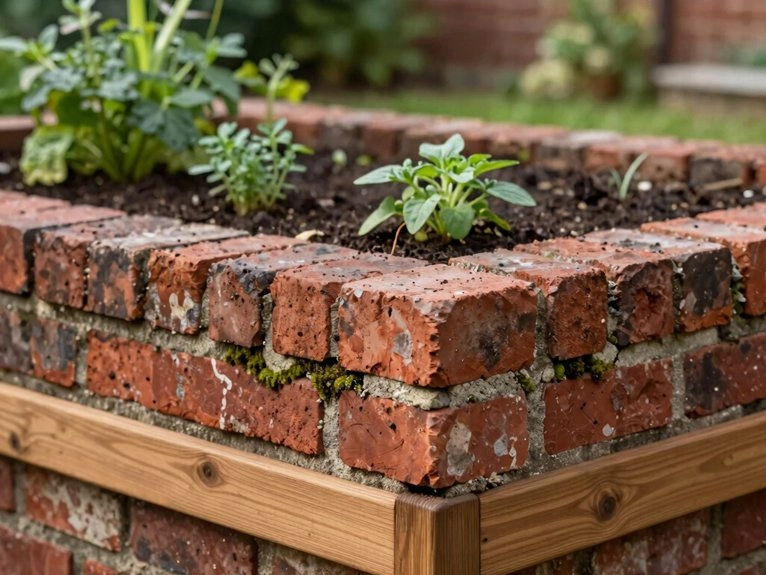 reclaimed brick and cedar