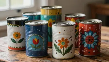 recycled tin can decor ideas