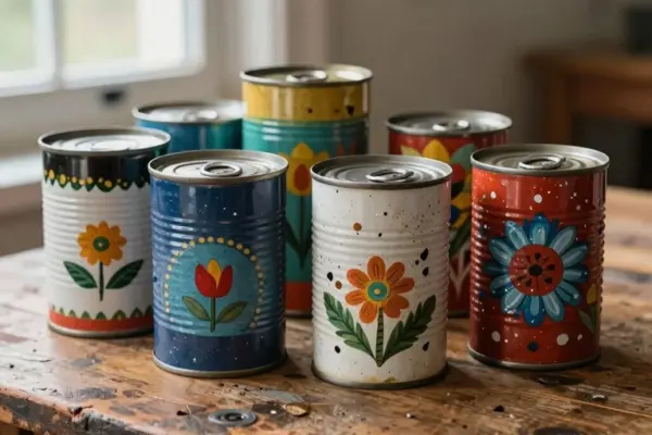 recycled tin can decor ideas