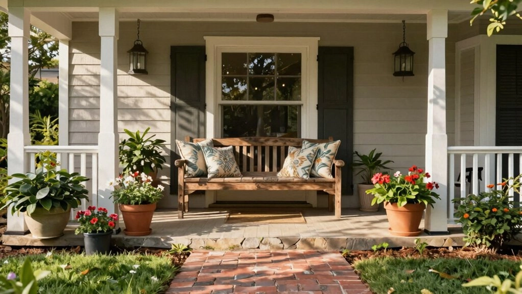 rocking chairs porch cozying
