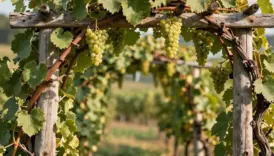 rustic functional grape trellis ideas