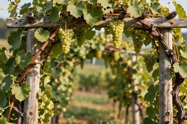rustic functional grape trellis ideas