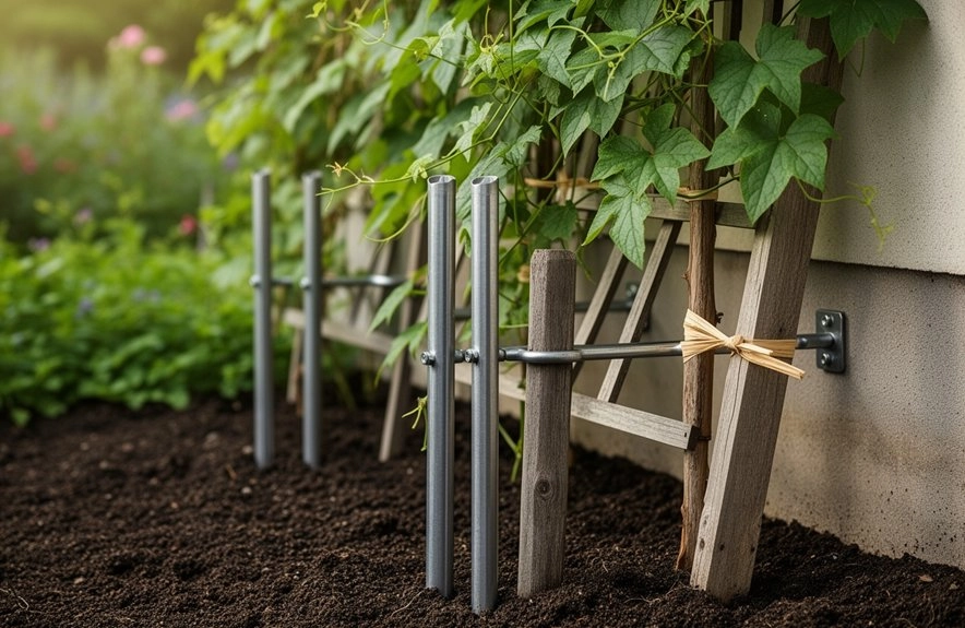 secure trellis with corrosion resistant fixings