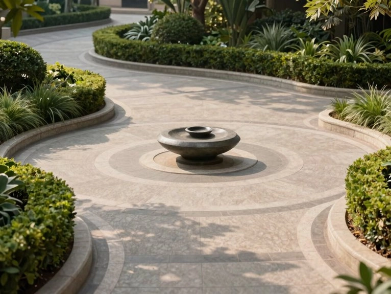 single focal point landscaping centerpiece