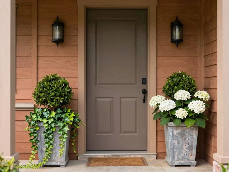 slim rectangular planters for porches