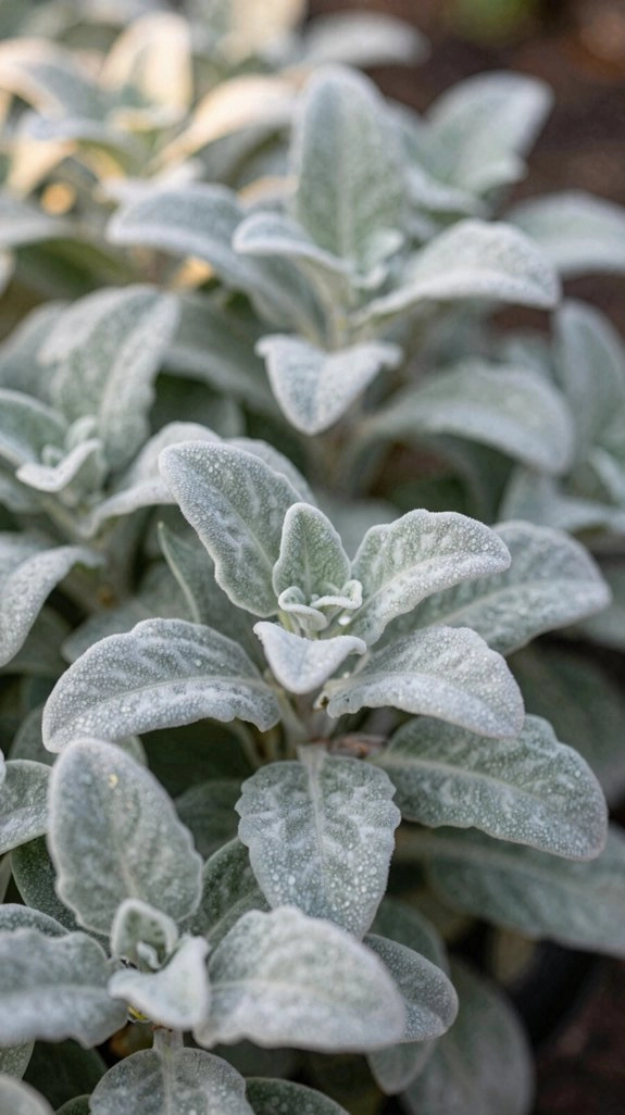 soft silvery fuzzy leaves