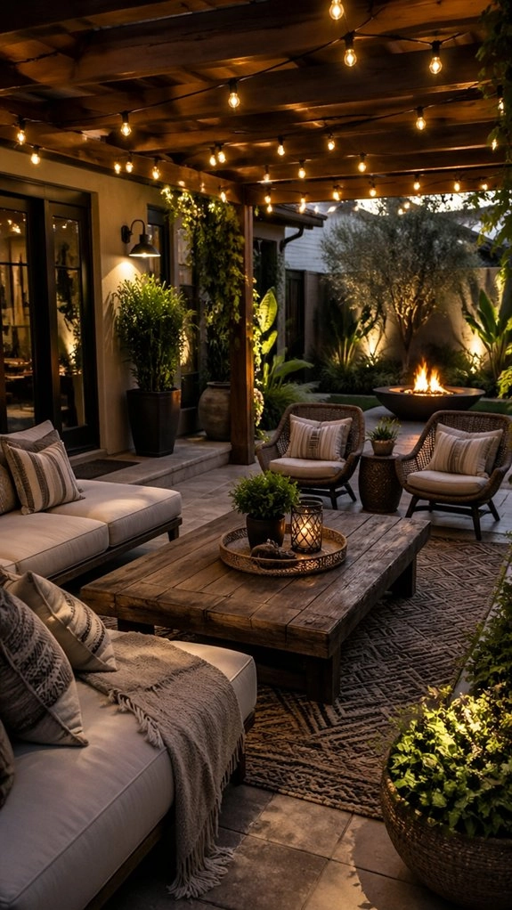 soft weatherproof patio task lighting