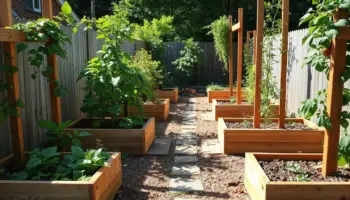 space saving raised trellis beds