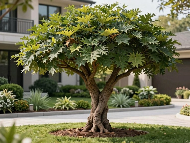 statement tree anchors entryway