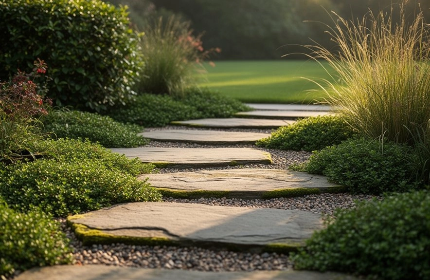 stepping stone paths matching home