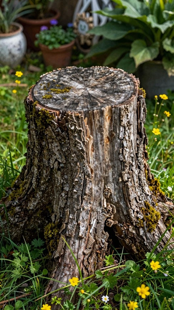 stump regrows from roots