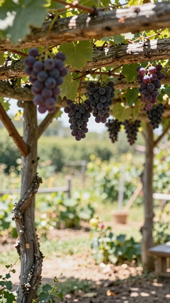 sturdy 4x4 grapevine pergola