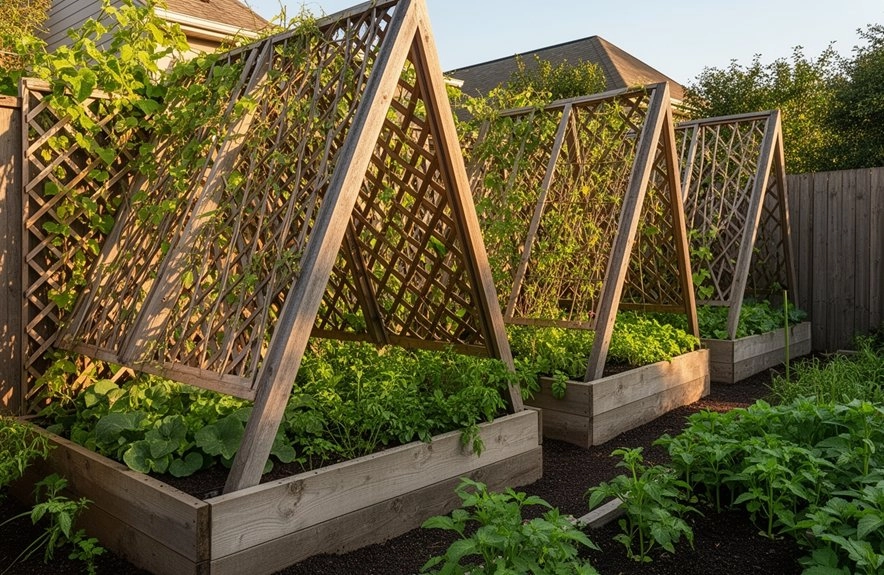 sturdy removable a frame trellis