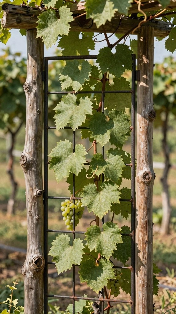sturdy rustic cattle panel trellis