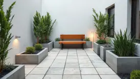 stylish compact modern garden