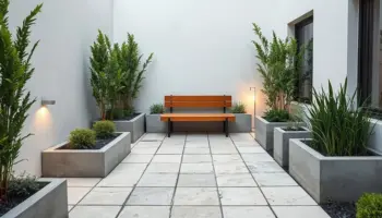 stylish compact modern garden