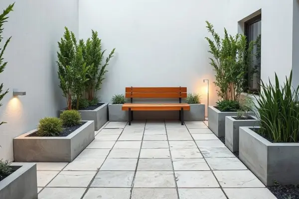 stylish compact modern garden