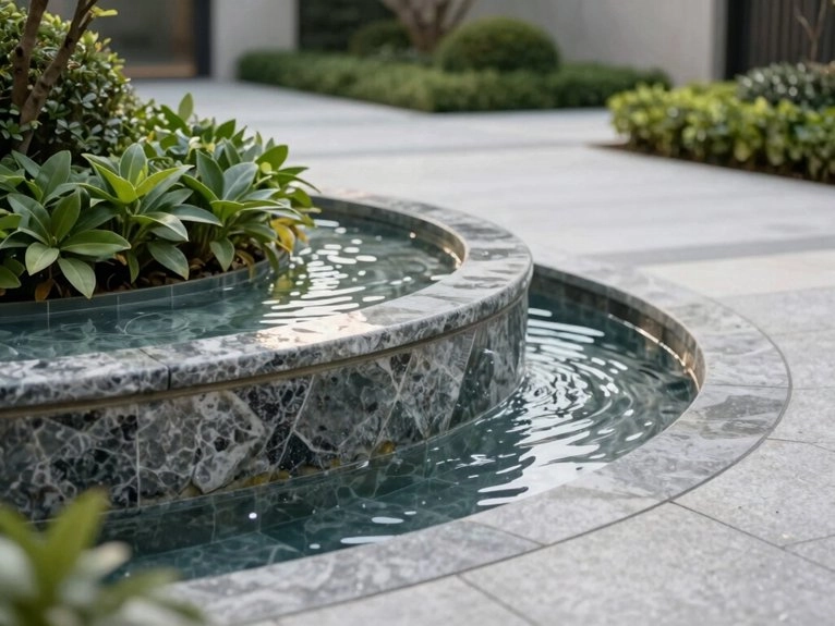 subtle entry fountain for welcome