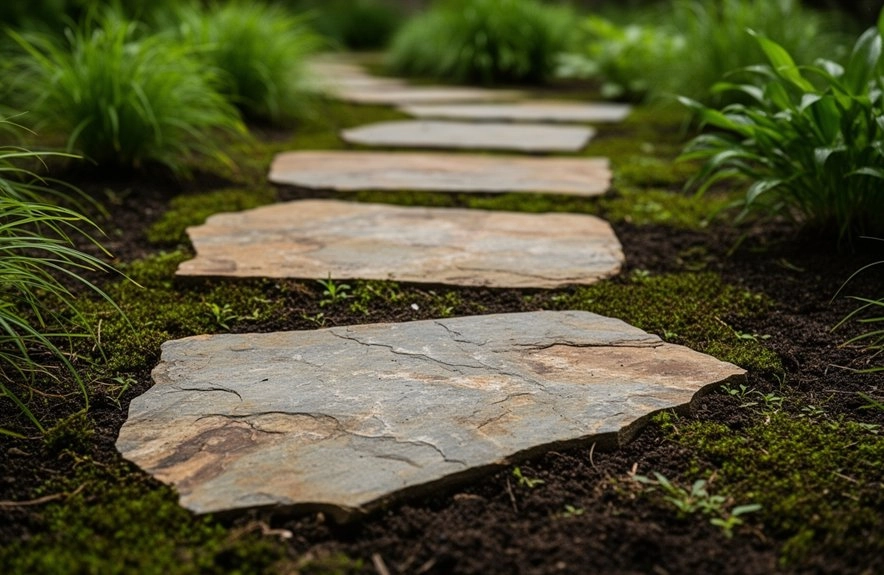 thick level spaced natural stone