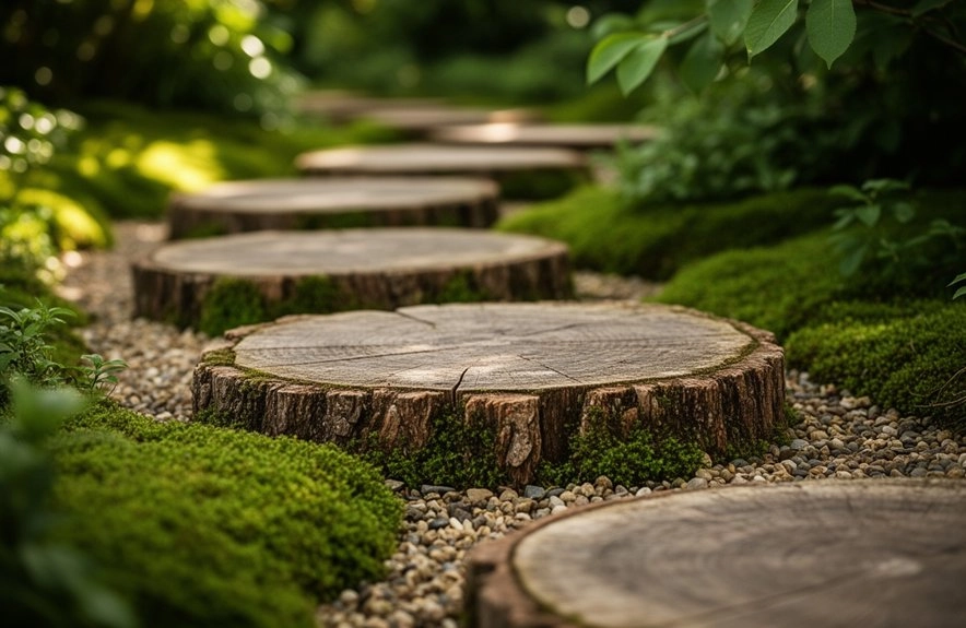 thick sealed tilted wood rounds