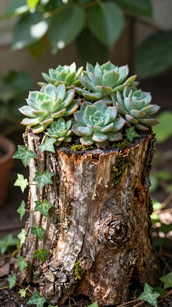 three inch stump planter pocket