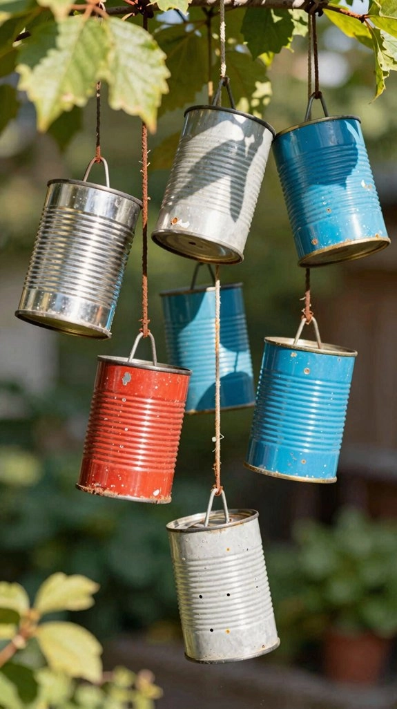tin can led wind chimes