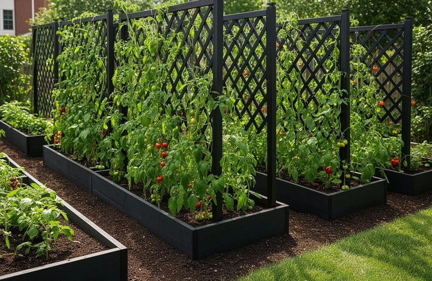 trellis matched beds for vines
