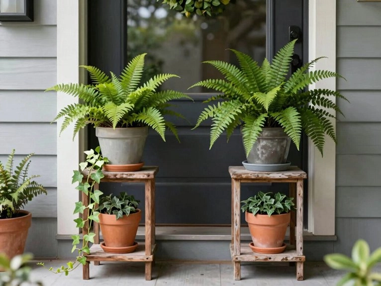 vertical tiered plant display