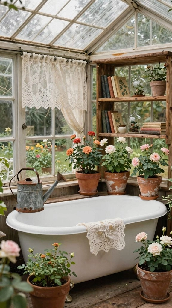 vintage greenhouse workshop charm