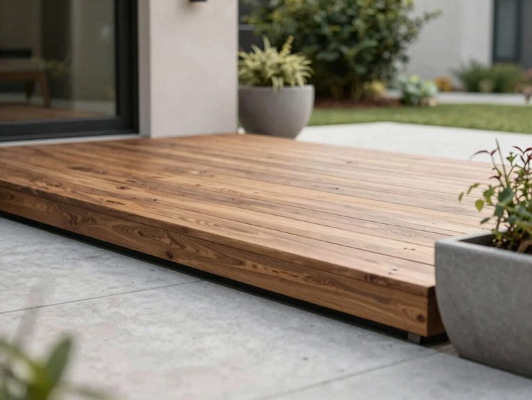 warm modern low maintenance entry