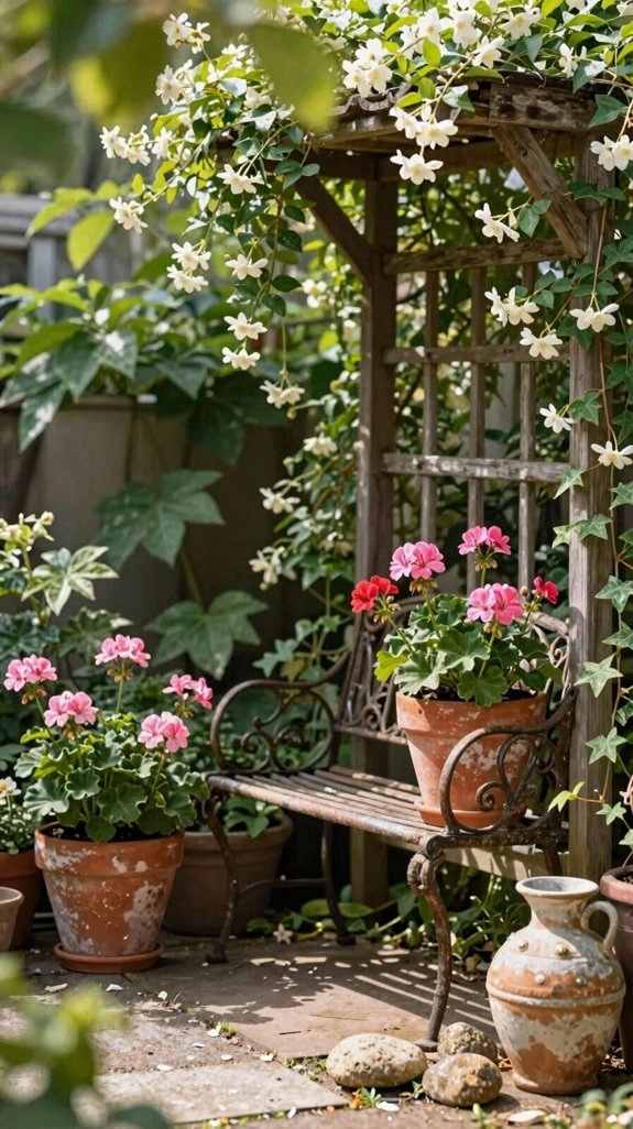 weathered charm open garden space