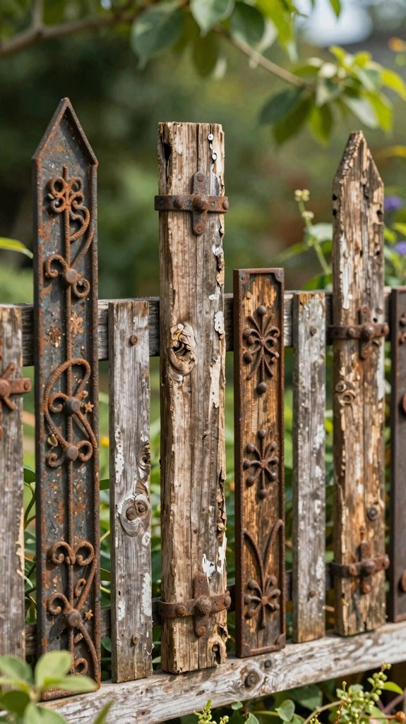 weathered gate rustic decor