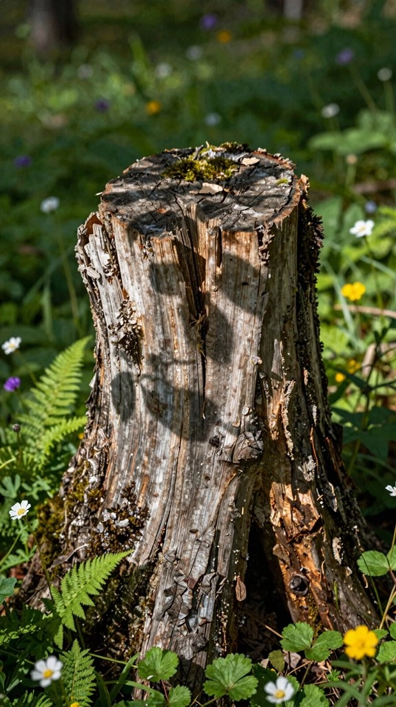 weatherproof stump carving art