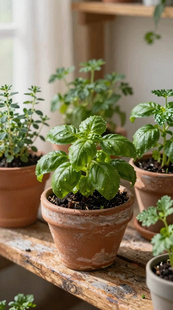 well draining herb pot mix