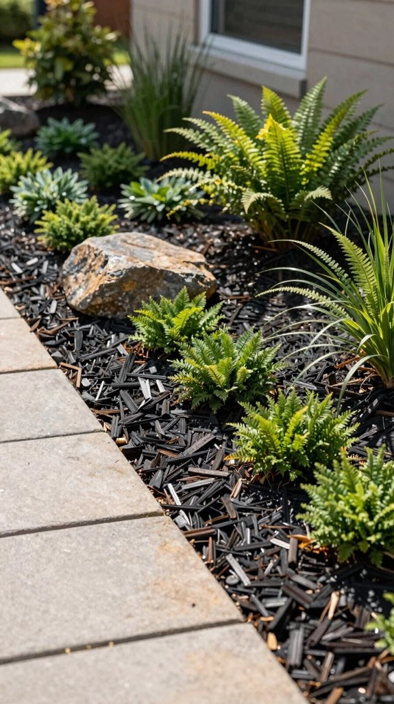 2 4 inch weed blocking mulch