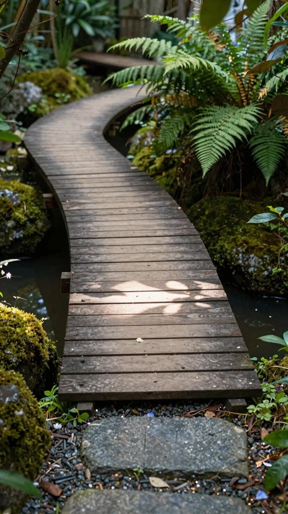 4 10 ft cedar garden bridge