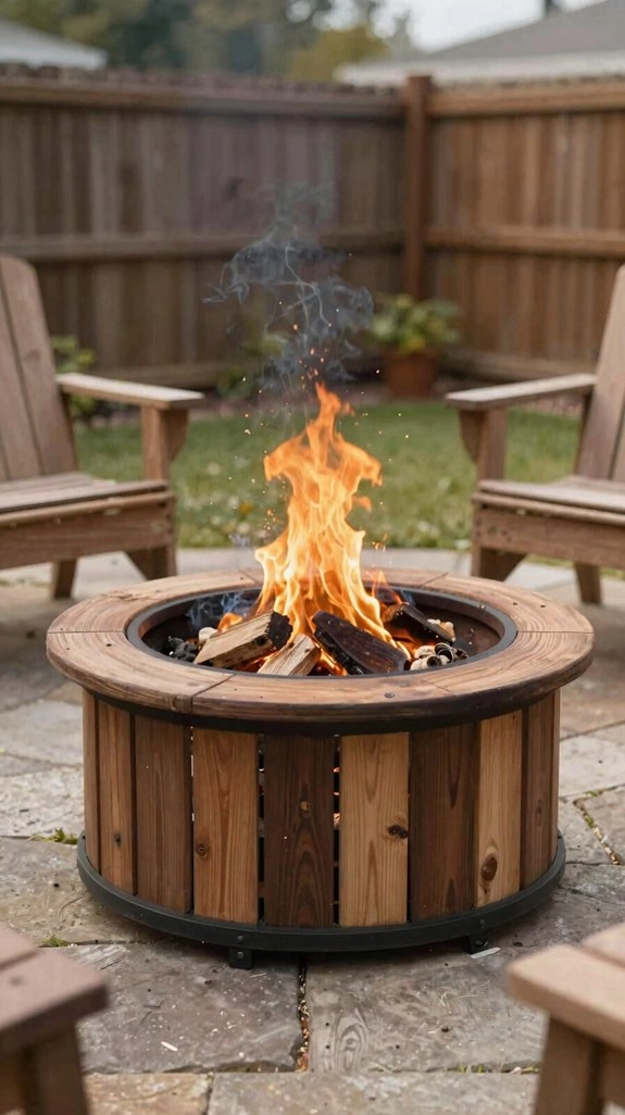 backyard diy fire pit safety