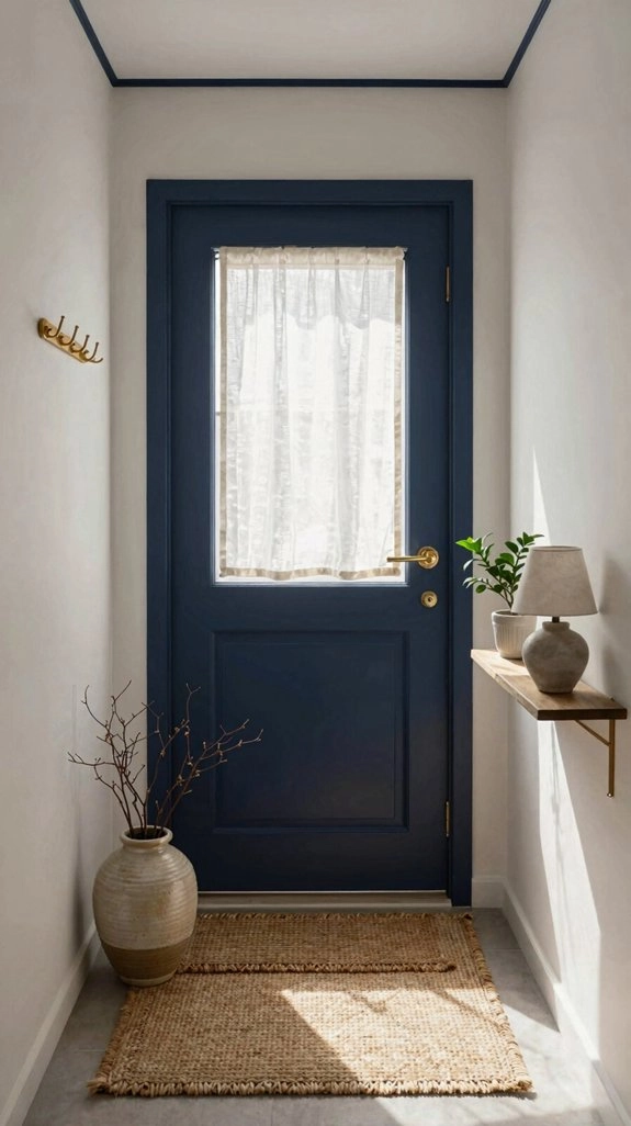 bold accent wall makes cozy