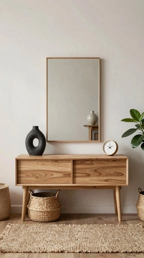 bold entryway mirror moment