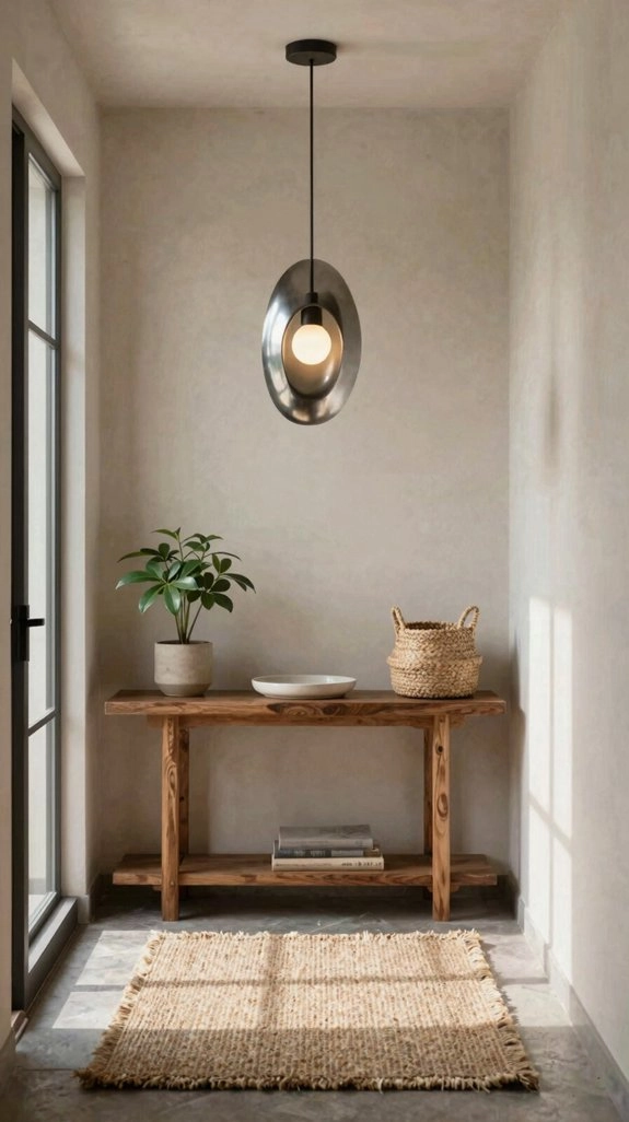 bold oversized entryway lighting