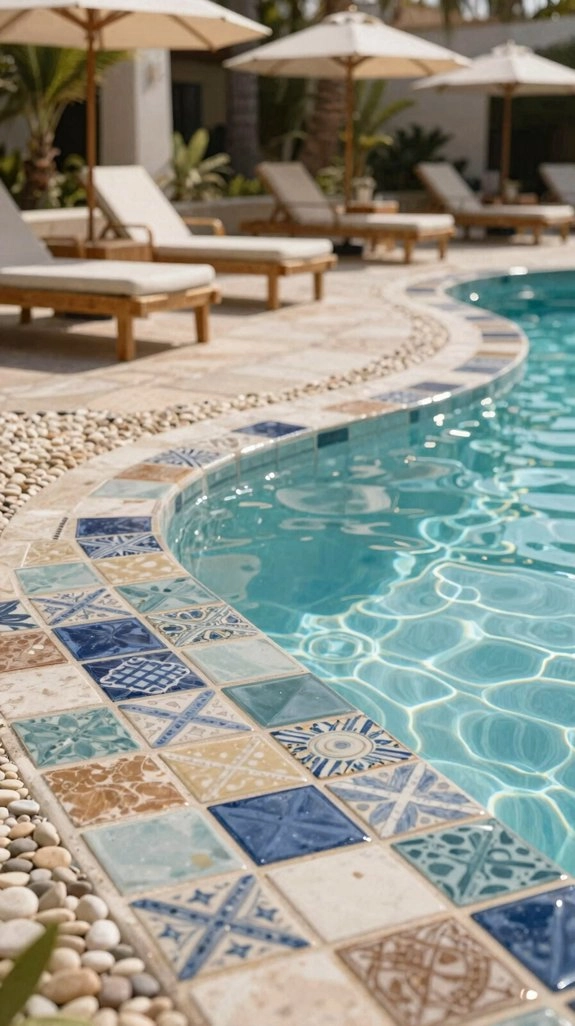 boutique mosaic glass tile combo