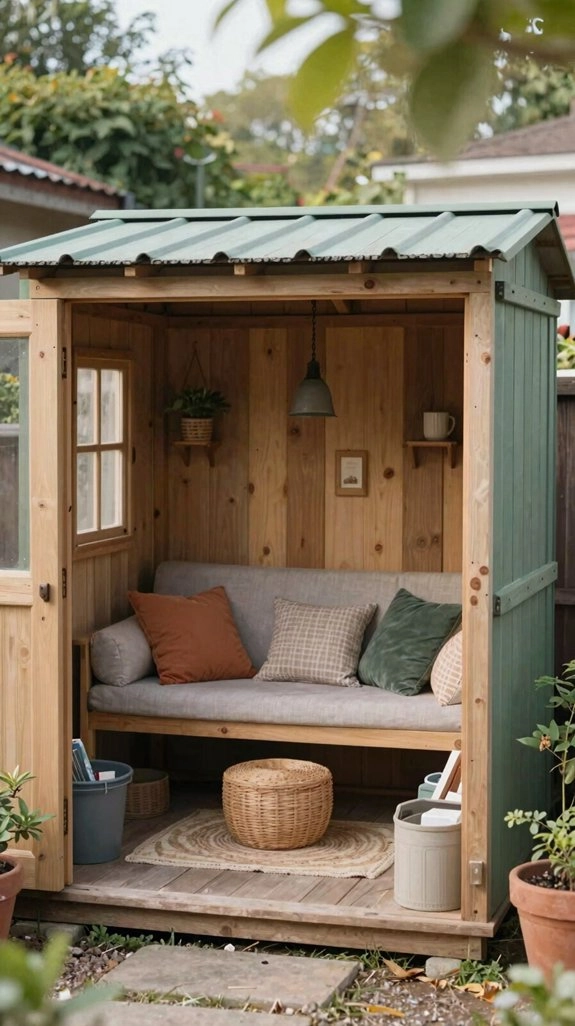 budget shed hangout makeover